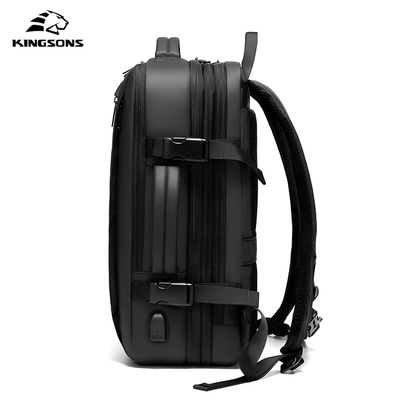 Kingsons KT6001W 30L multi-pocket hiking backpack — side view (enhanced)
