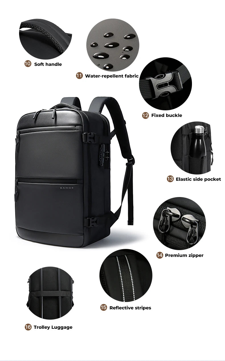 Bange Comet 7873 Anti-Theft Polyester Backpack