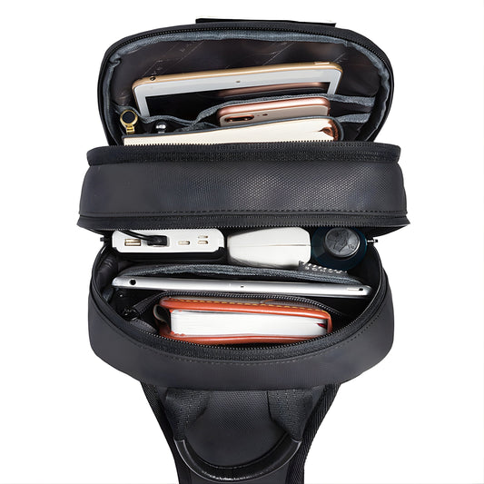 Backper Vela Anti-Theft Oxford Sling Bag — front view