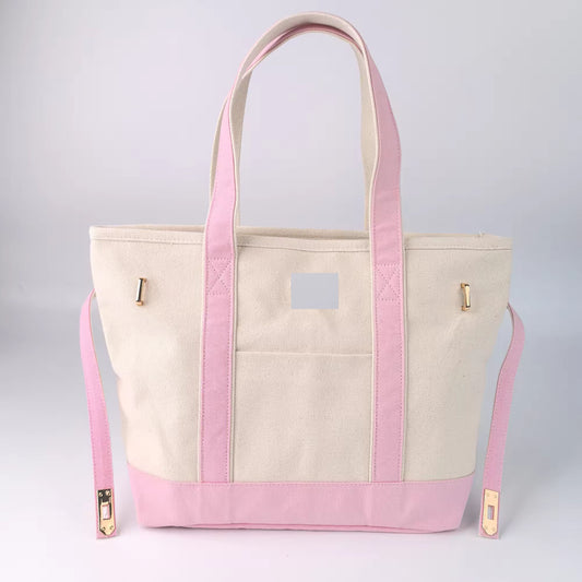 Backper Maia Canvas Boat Tote Bag — Pink