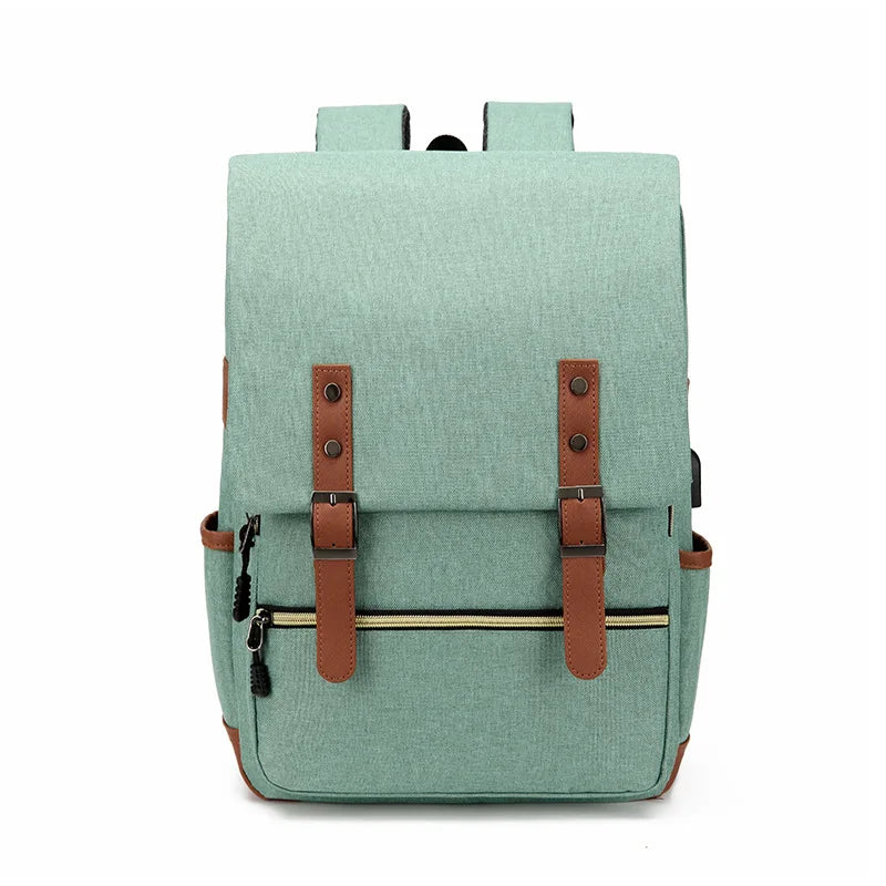 Euporie laptop backpack USB port detail