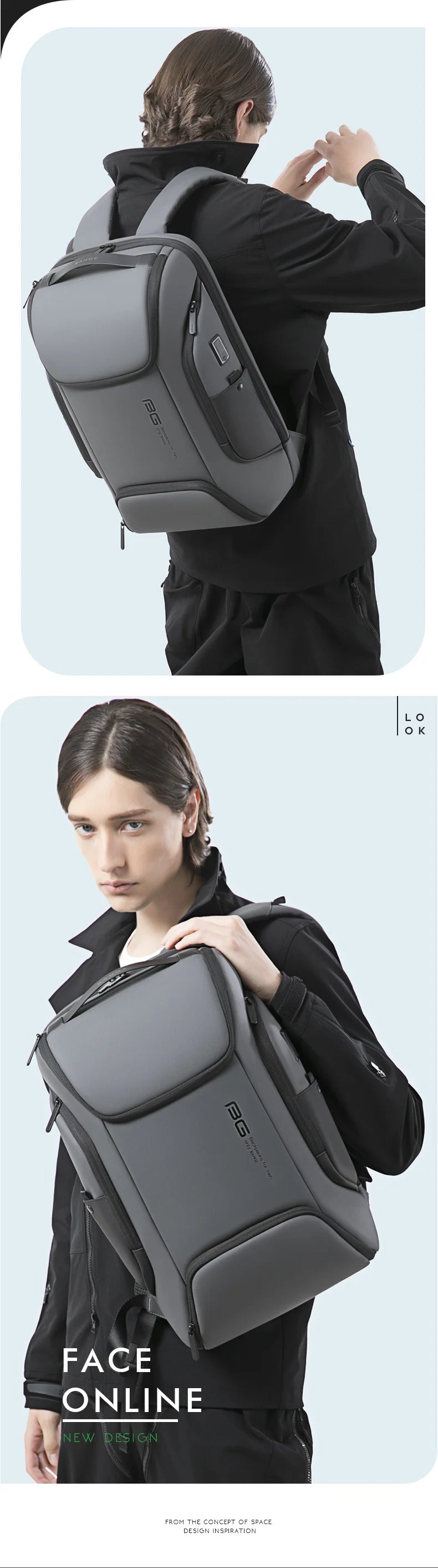 Bange Crystal 7267 Modern Polyester Backpack