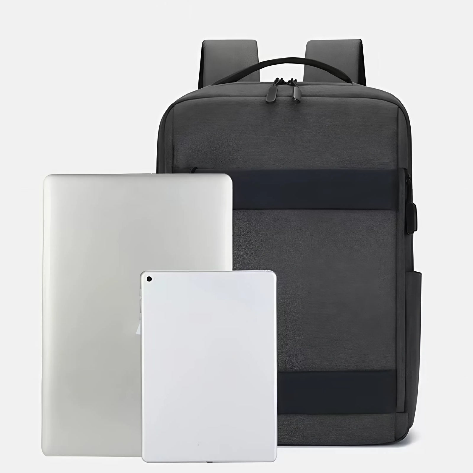 Work backpack back panel and straps