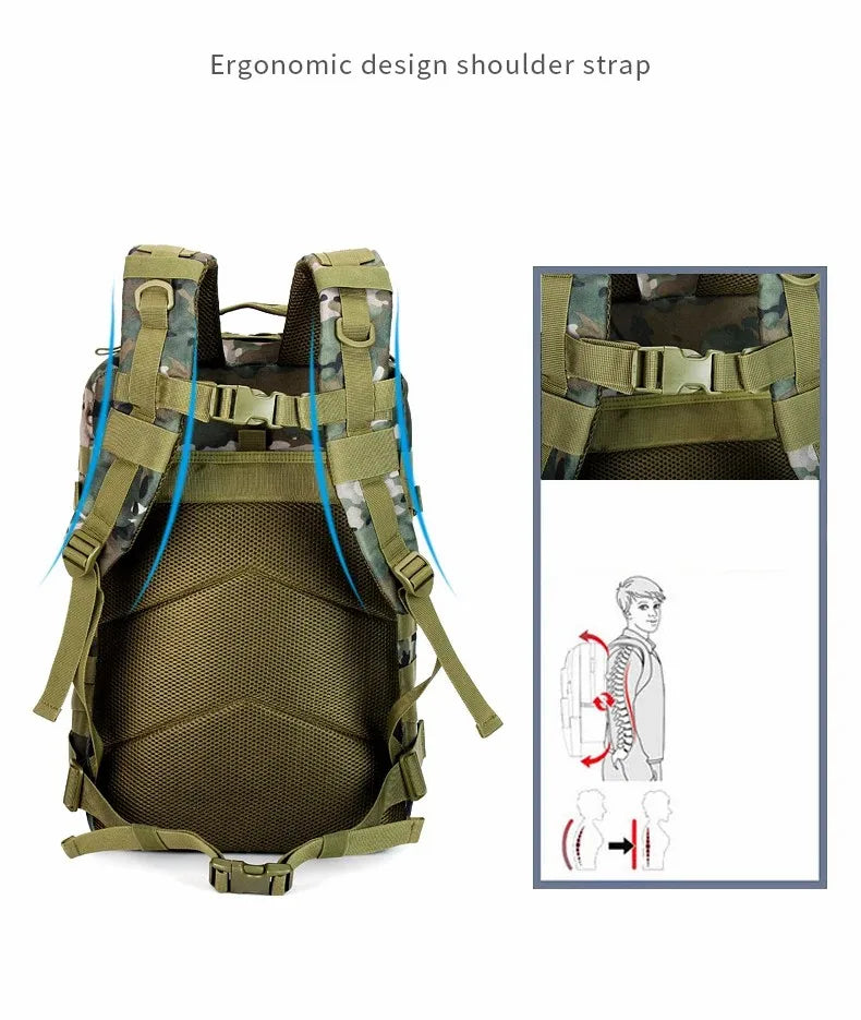 Hong BM-24M641 45L Waterproof Tactical Camouflage Backpack - detail 5