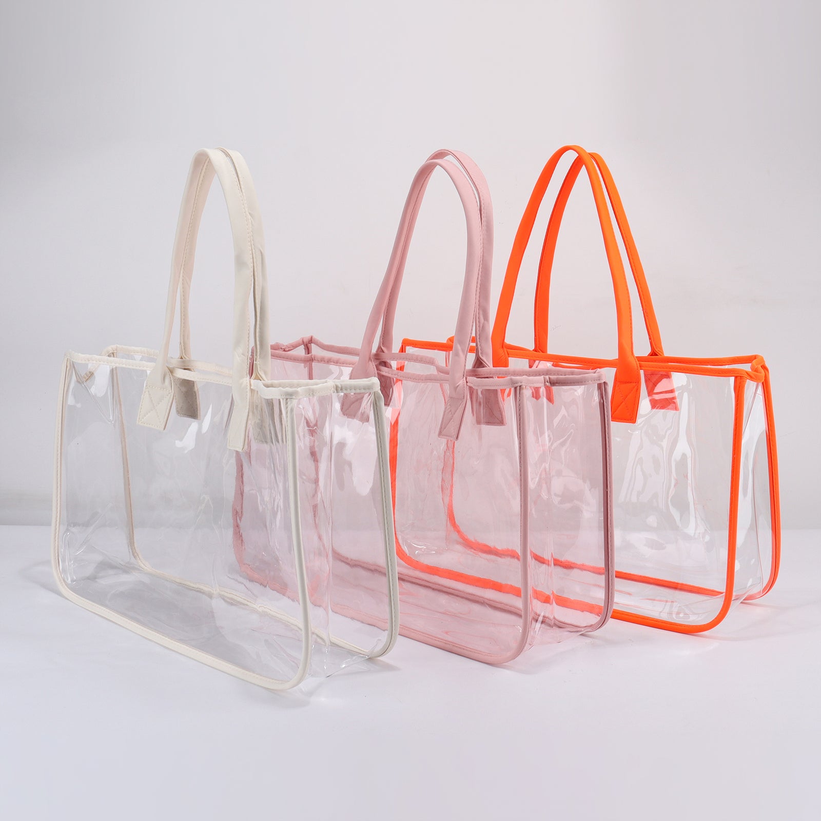 Backper Cetus KM2858 clear PVC beach tote detail
