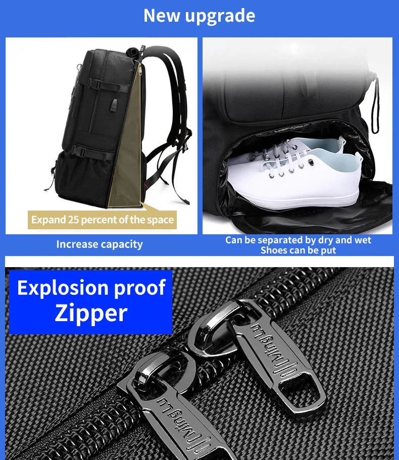 Mingao 2070 70L Waterproof Tactical Travel Backpack - detail 1