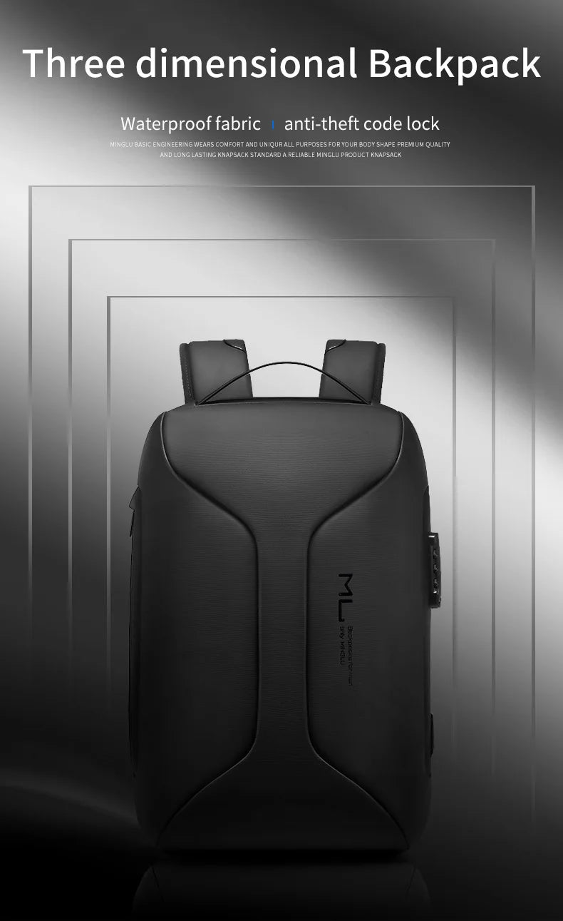Mingao 22088 Anti-Theft USB 15" Laptop Backpack - detail 3