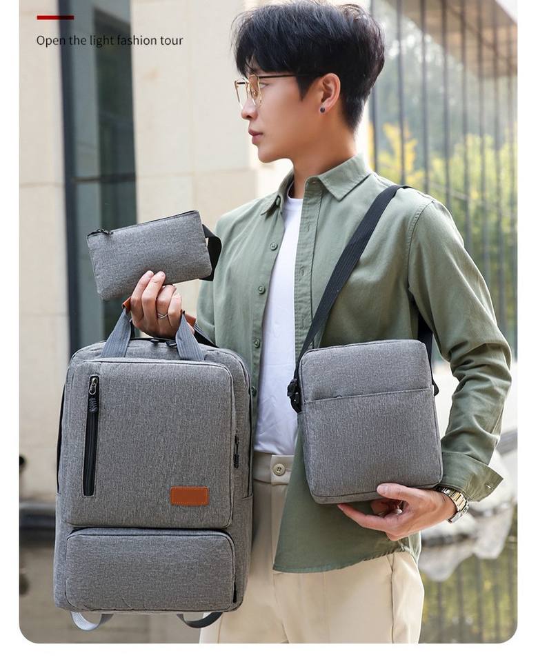 Atlas SJ8040SCH 3-piece backpack set in use