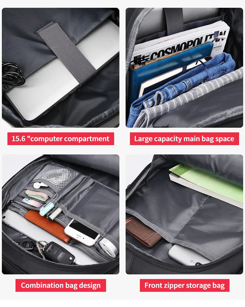 Mingao 038 Waterproof USB Business Laptop Backpack - detail 3