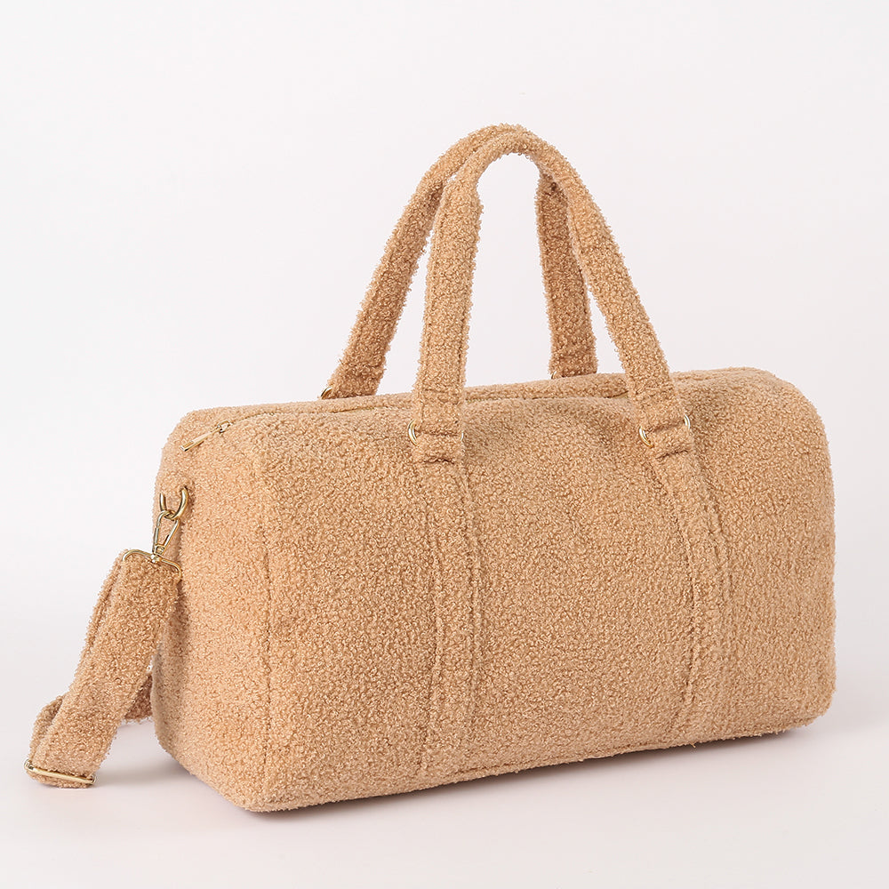 Backper Columba KM2686 teddy sherpa duffle detail