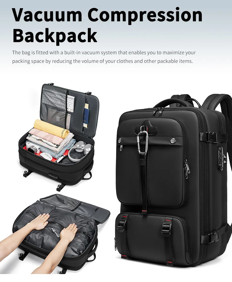 Mingao 25004 Expandable Vacuum Compression Laptop Backpack - detail 2