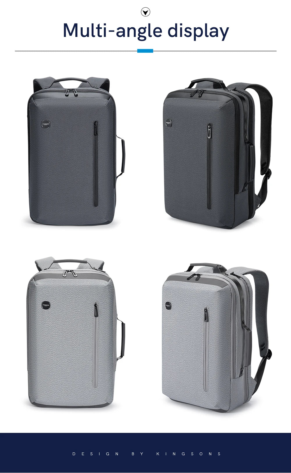 Kingsons KS3223-EE Large Business Waterproof Backpack