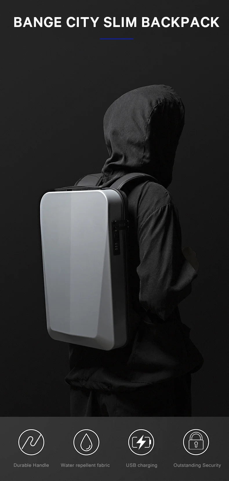 Bange Quasar 22201 Anti-Theft Polyester Backpack