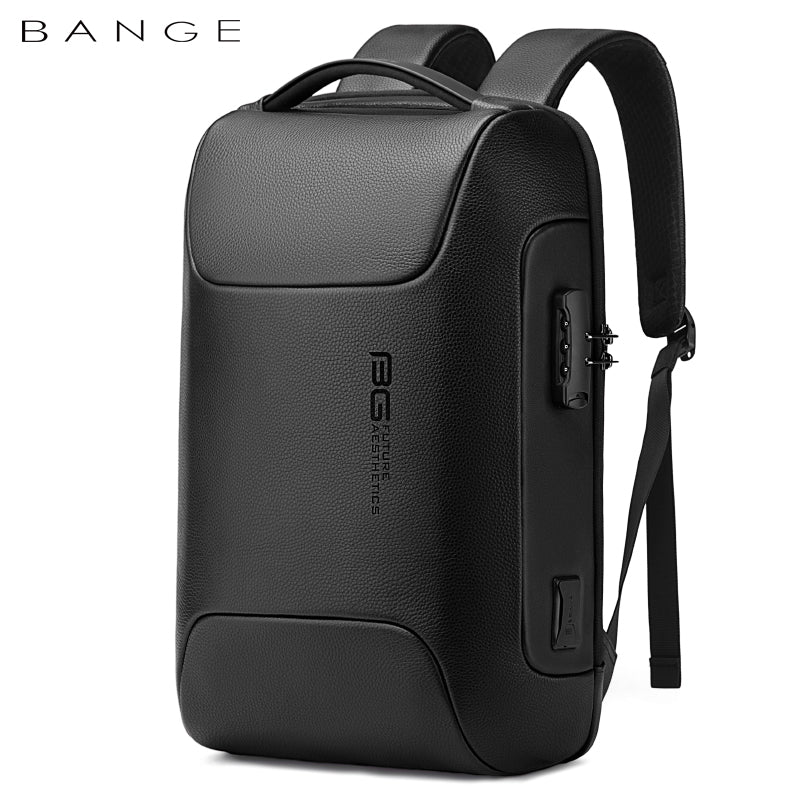 Bange Cipher 6622 Anti-Theft PU Leather Backpack