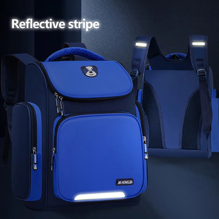 Keman KMBC1007-1 Cartoon Boys Waterproof School Backpack