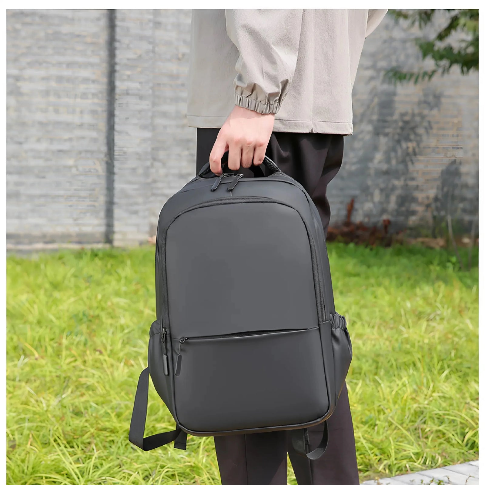 Anti-theft business backpack color options
