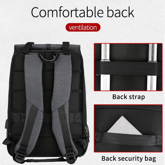 Mingao 1810-L USB Anti-Theft School Laptop Backpack