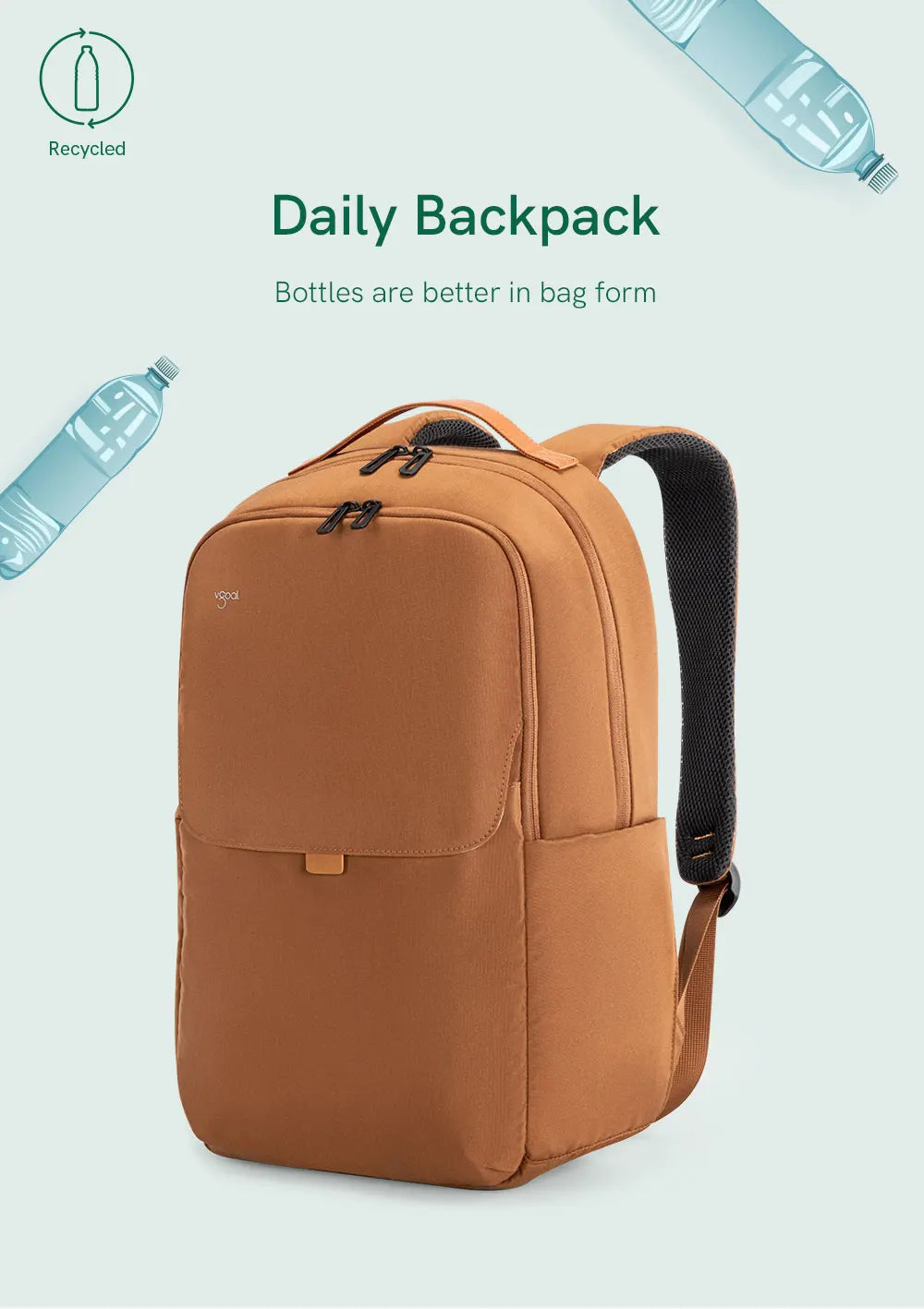Kingsons K10077W RPET Eco University Laptop Backpack