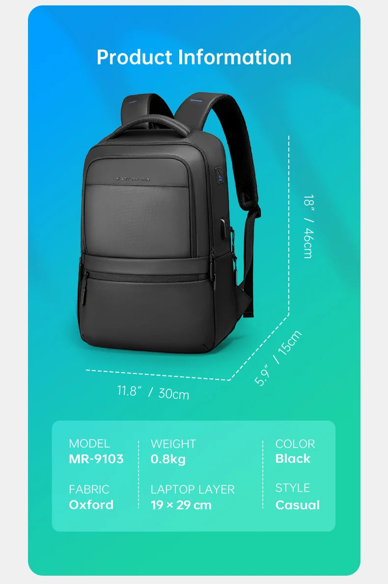 Mark Ryden Marsh MR-9103 Anti-Theft Oxford Backpack