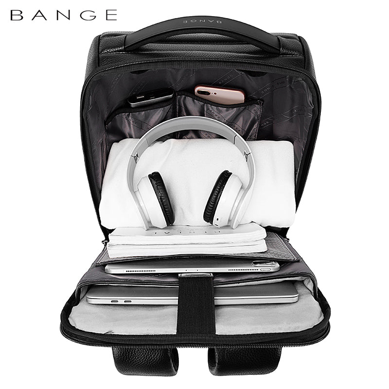 Bange Cipher 6622 Anti-Theft PU Leather Backpack