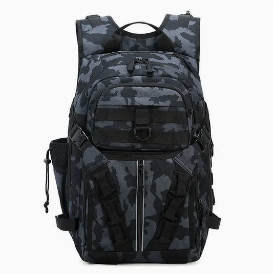 Tactical hiking backpack side profile