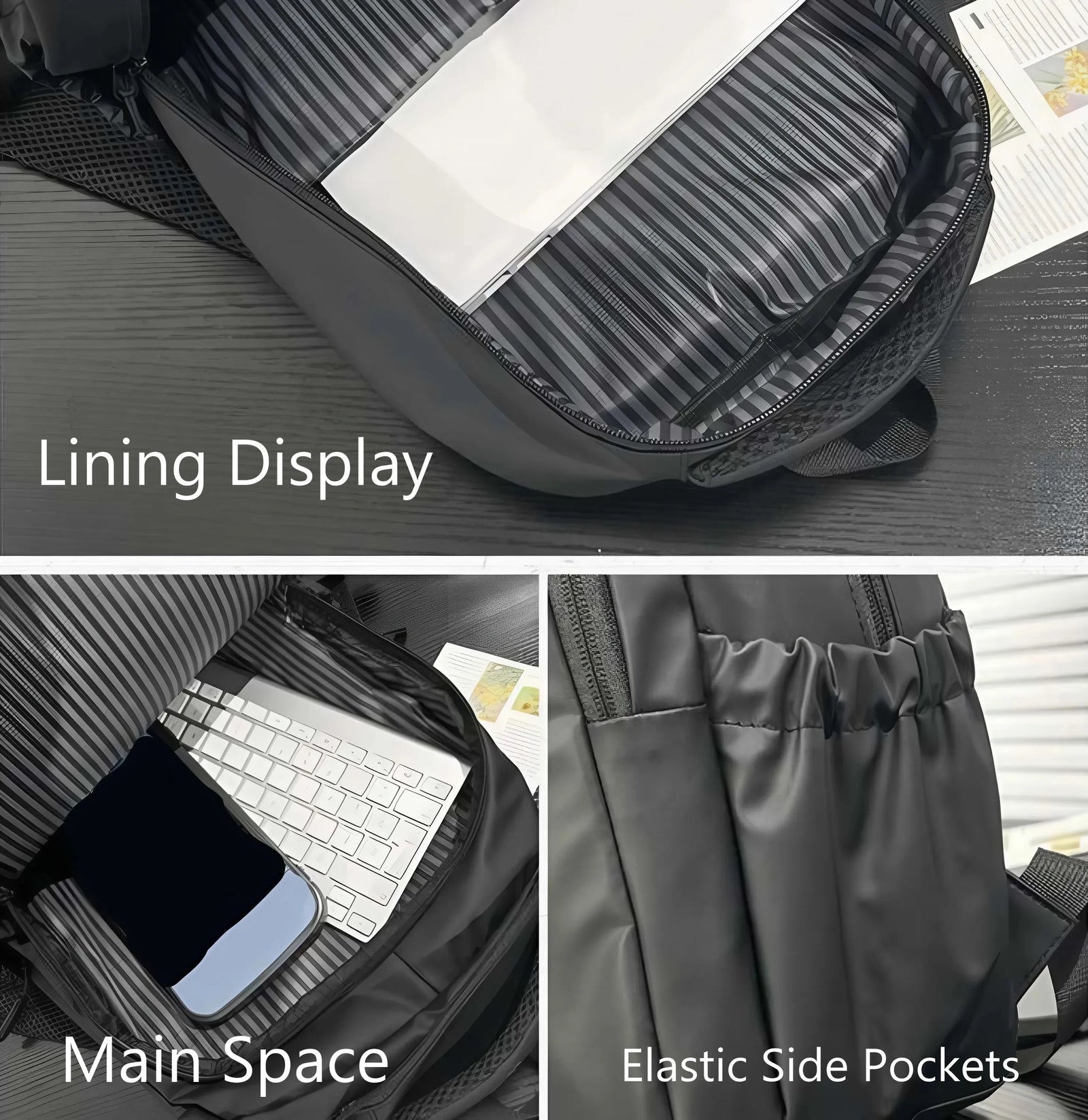 Anti-theft business backpack computer interlayer