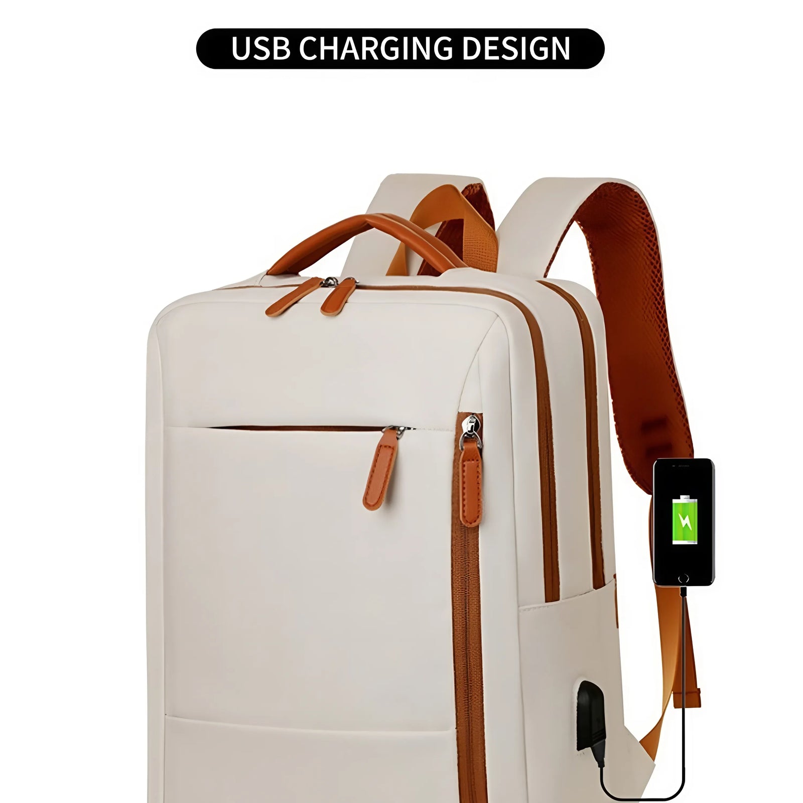 Travel laptop backpack side profile