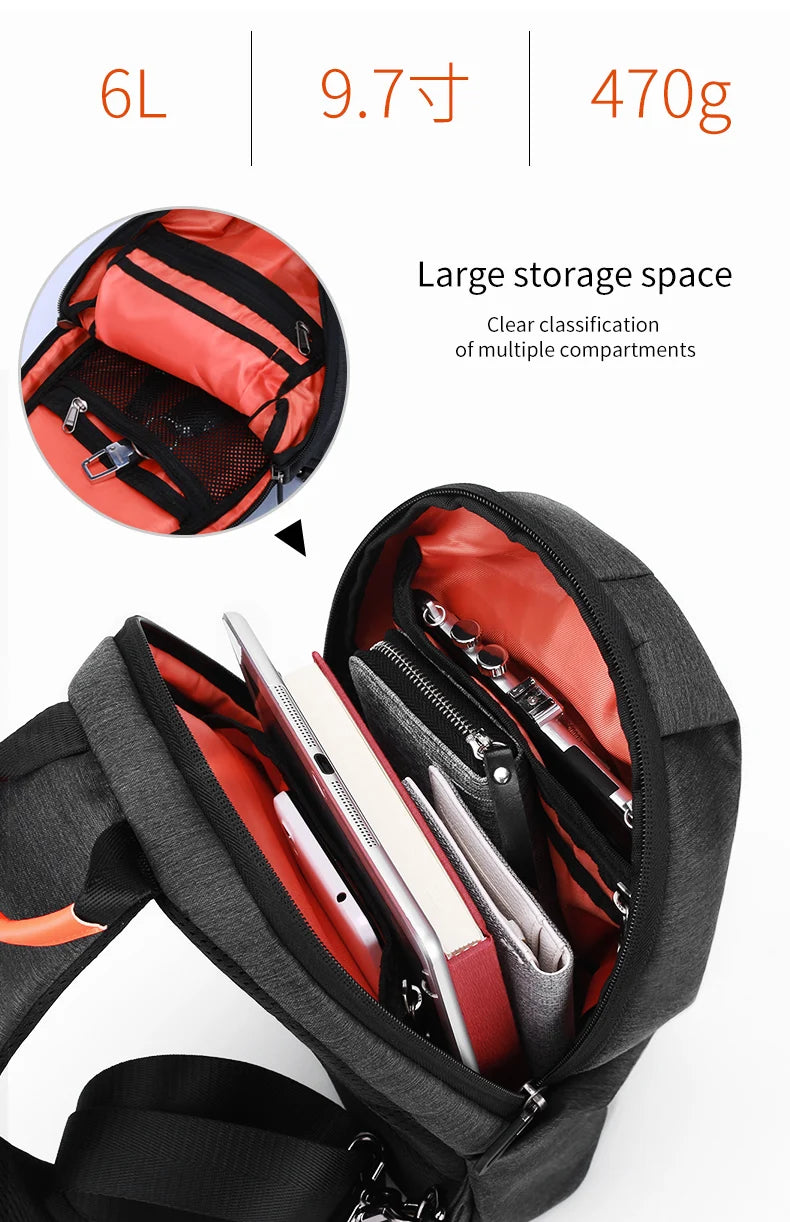 Mingao 1450 Korean Waterproof Crossbody Sling Bag - detail 2