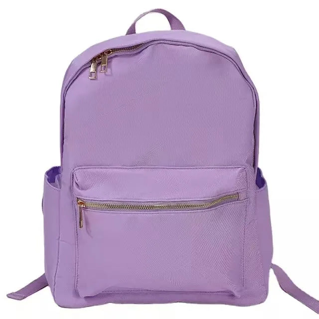 Metis SJ8017SCH vintage Oxford laptop backpack by Senjia - detail view