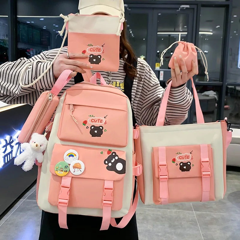 Daisy school backpack interior