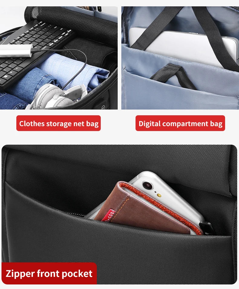 Mingao 8019 15.6" Anti-Theft USB Business Laptop Backpack - detail 5