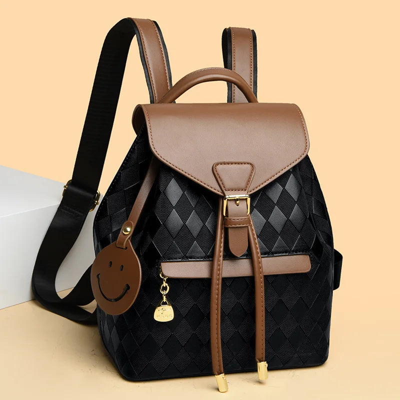 Garnet woven backpack brown