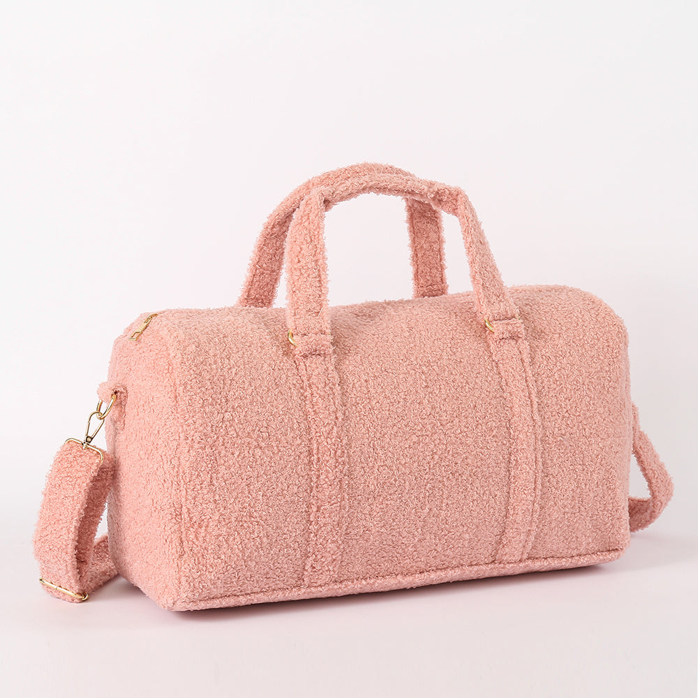 Backper Columba KM2686 teddy sherpa duffle detail