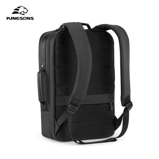 Kingsons USB charging travel backpack — side detail