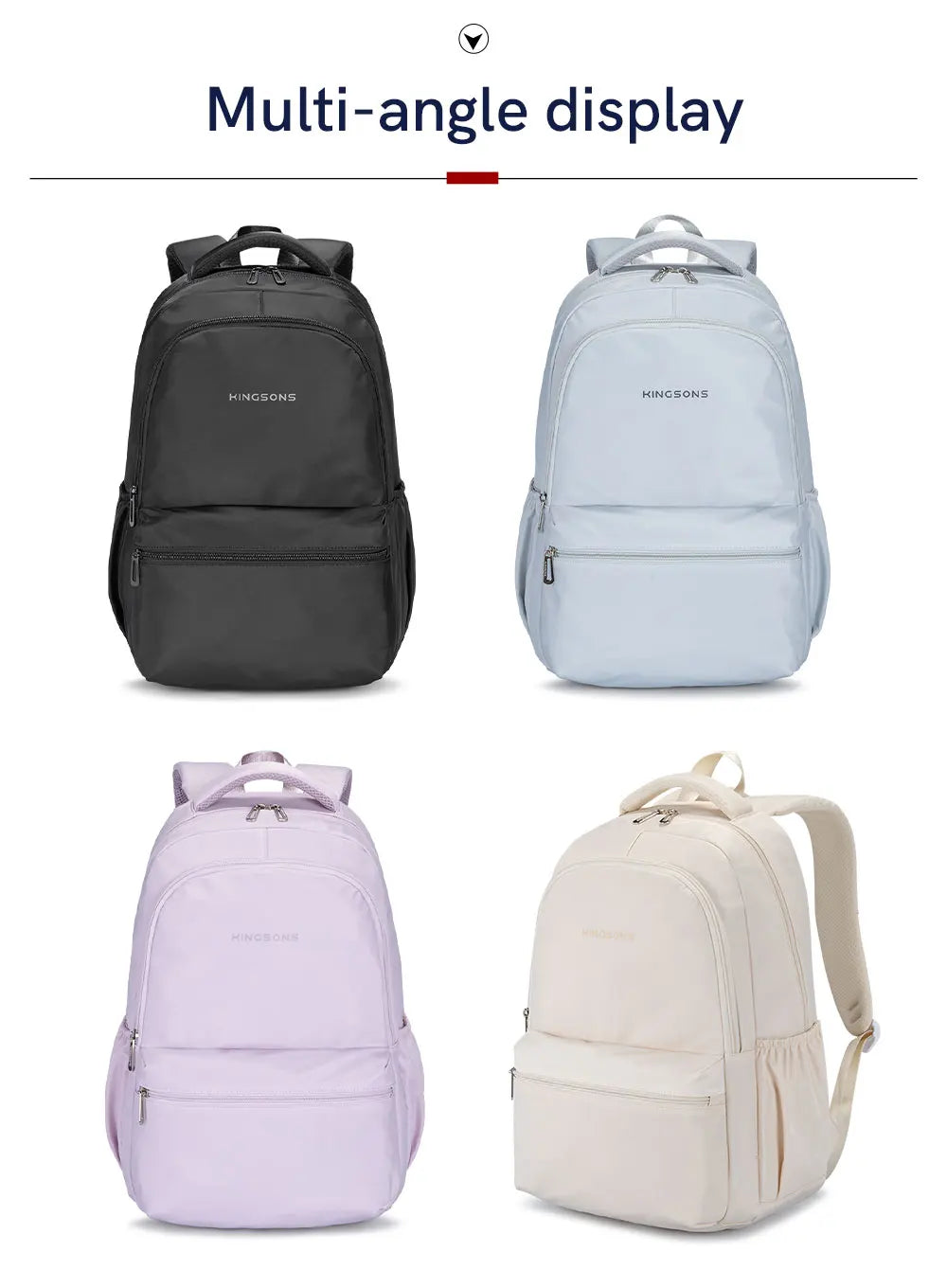 Kingsons K25329 Lightweight Student Backpack