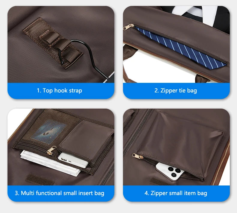 Mingao 233015 Luxury PU Leather Sneaker Garment Duffle Bag - detail 5