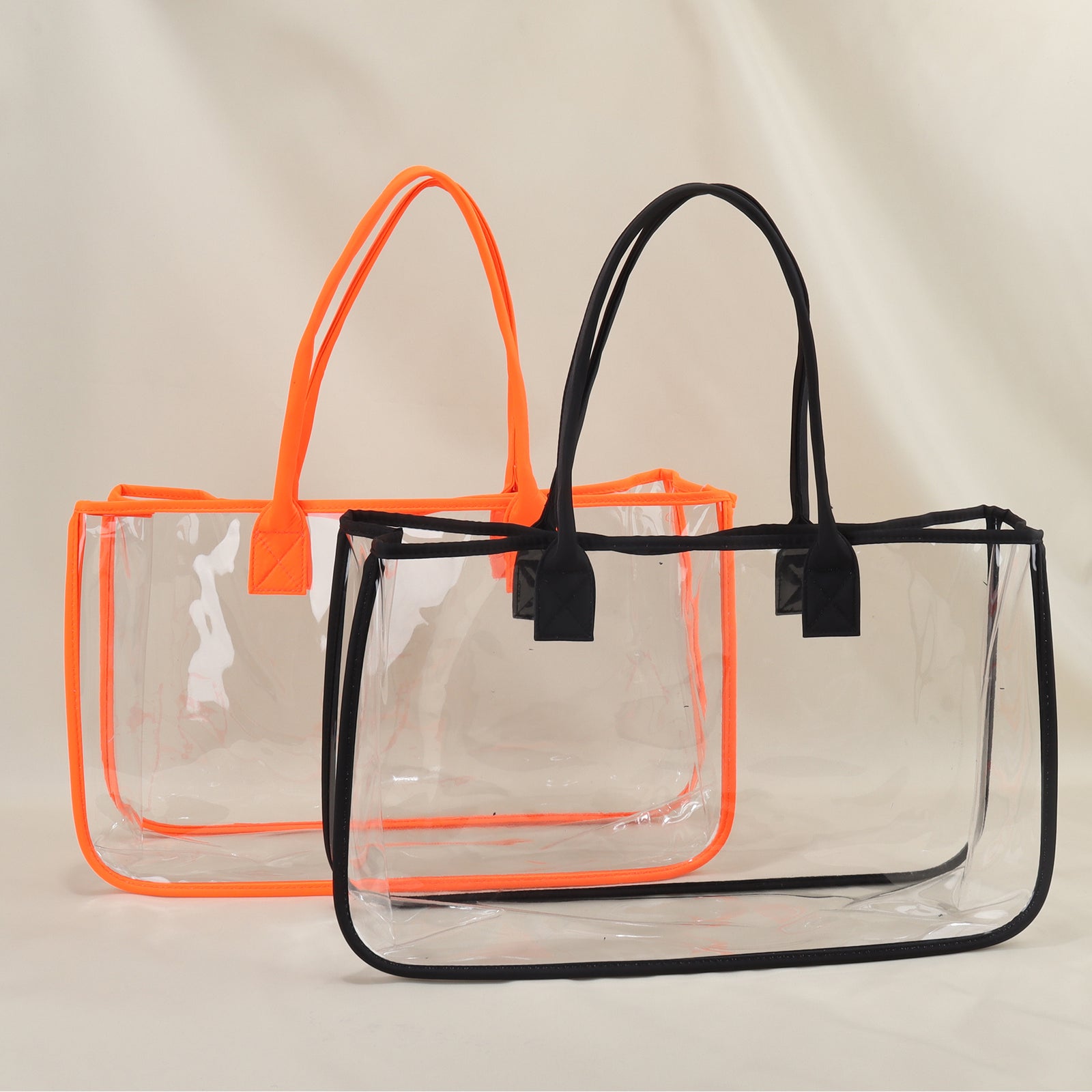 Backper Cetus KM2858 clear PVC beach tote detail