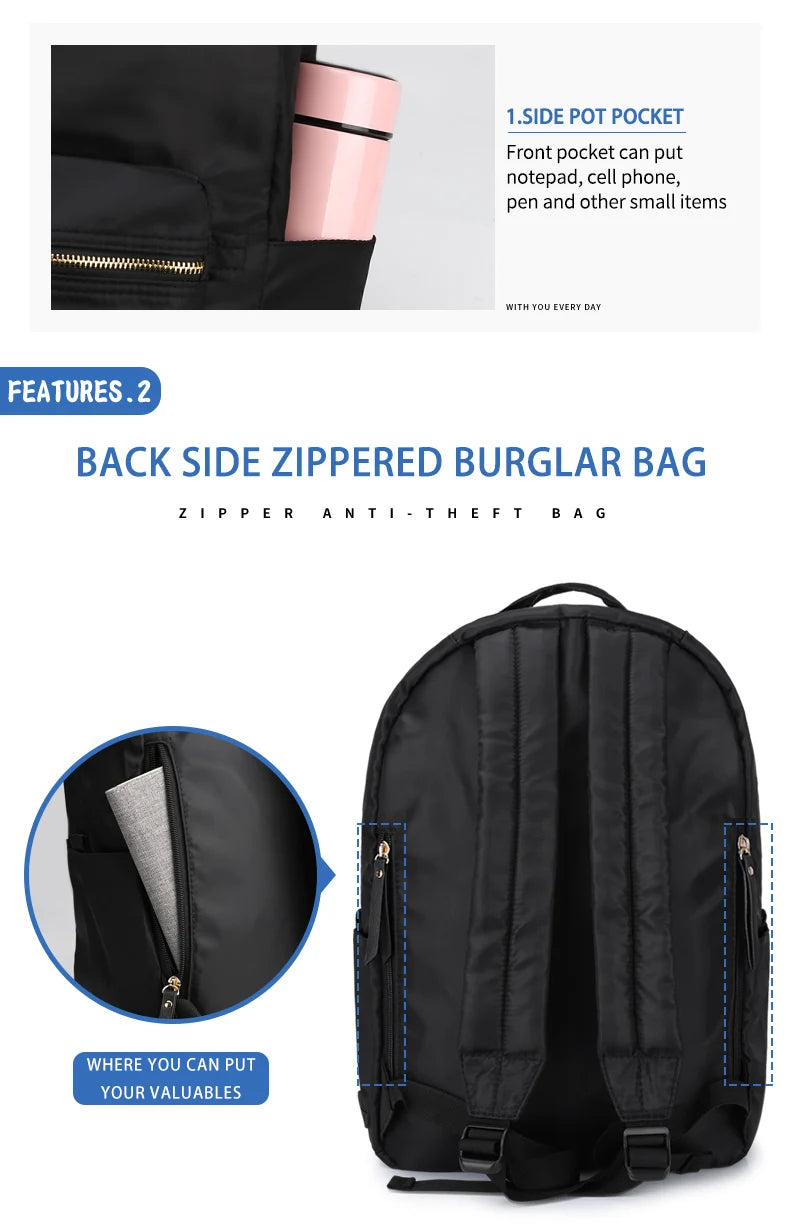 Mingao ML050 Japanese-Style Waterproof School Backpack - detail 5
