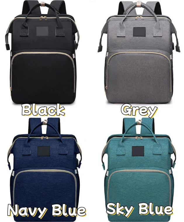 Amethyst diaper backpack detail