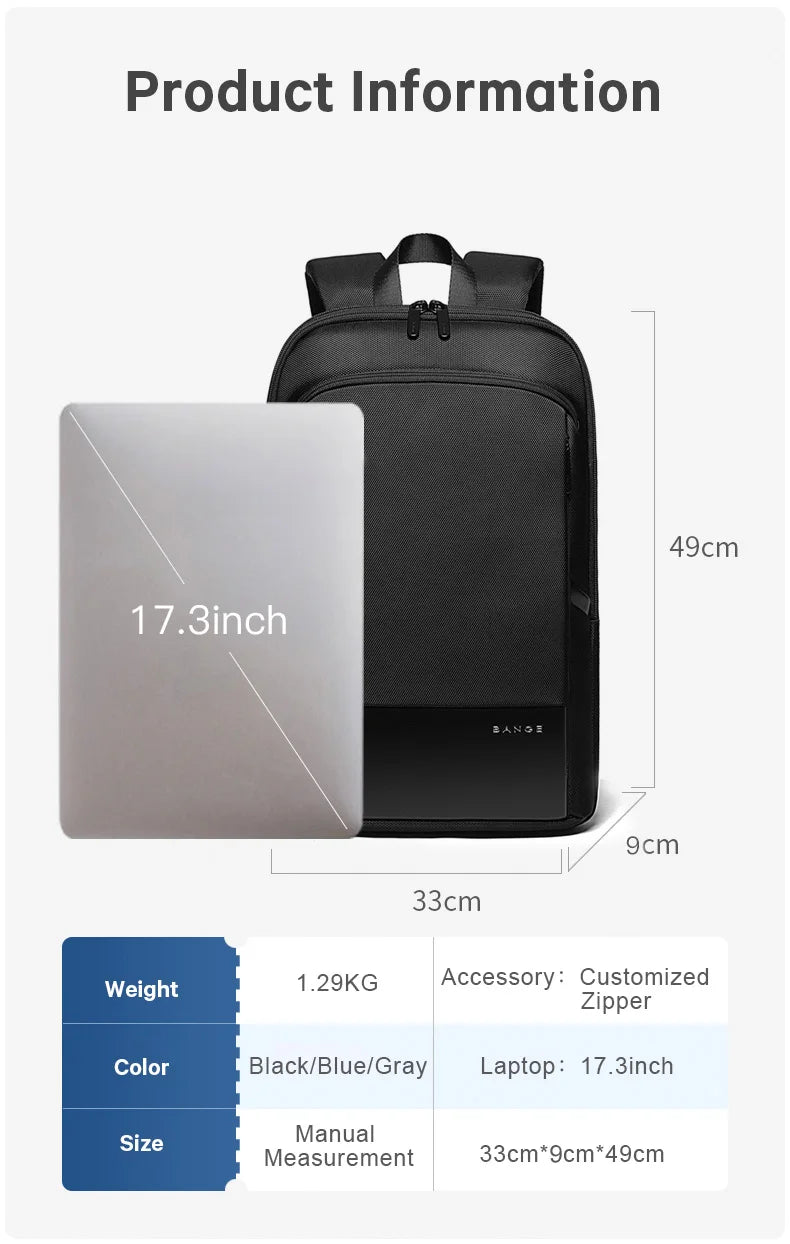 Bange Fusion 77115 Anti-Theft Polyester Backpack