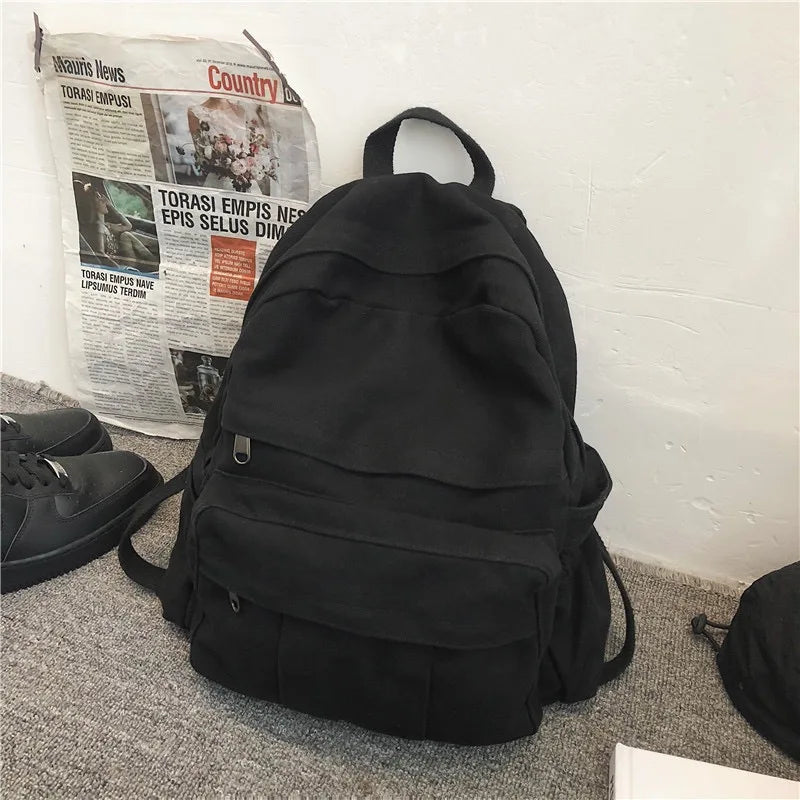 Opal canvas daypack in black