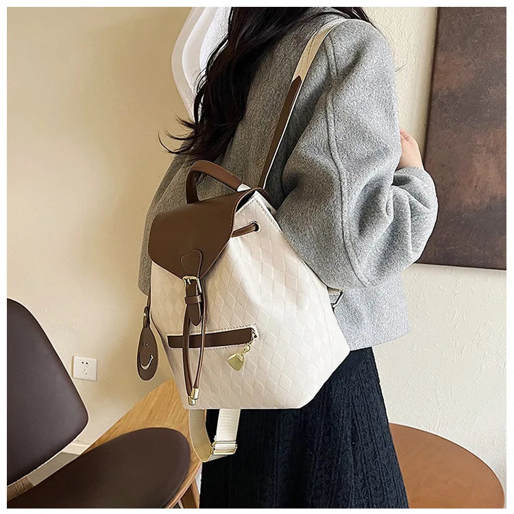 Garnet woven backpack interior