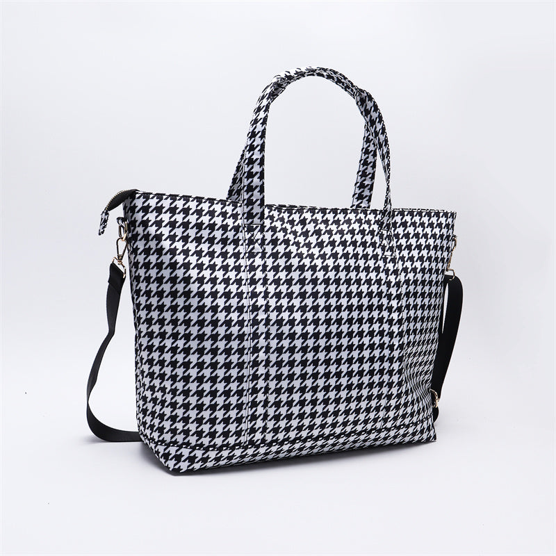 Backper Norma KM2707P printed nylon tote detail