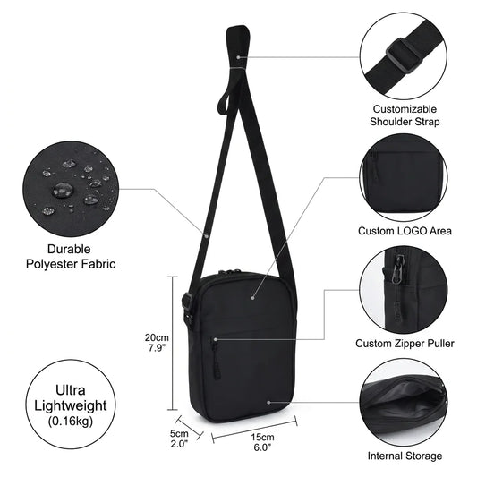 Backper Spica Crossbody Messenger Bag — angle view