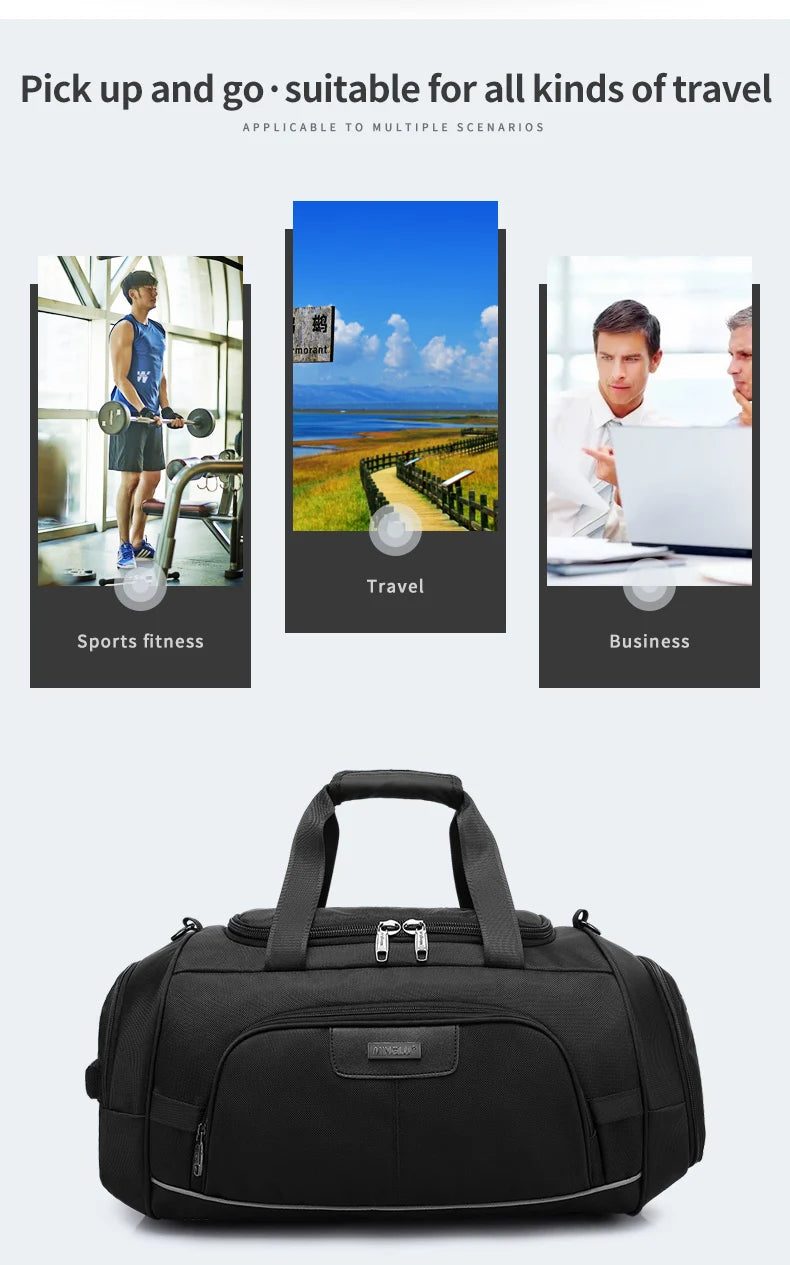 Mingao 505 gym travel duffle feature 2