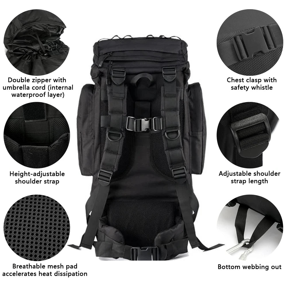 Hong BM-24M363 45L Camouflage Tactical Survival Backpack - detail 5