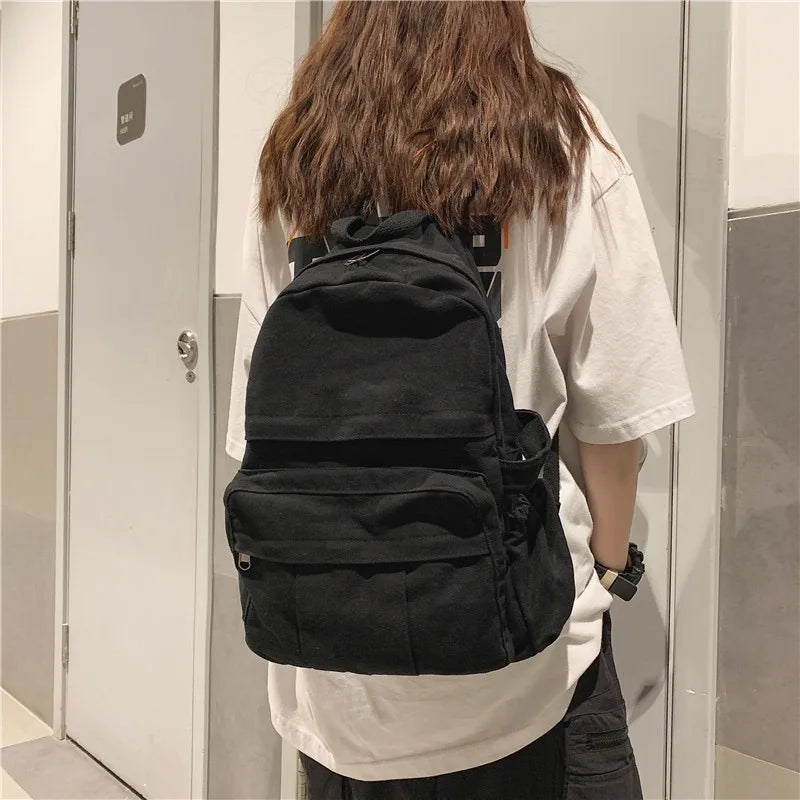 Opal canvas daypack interior