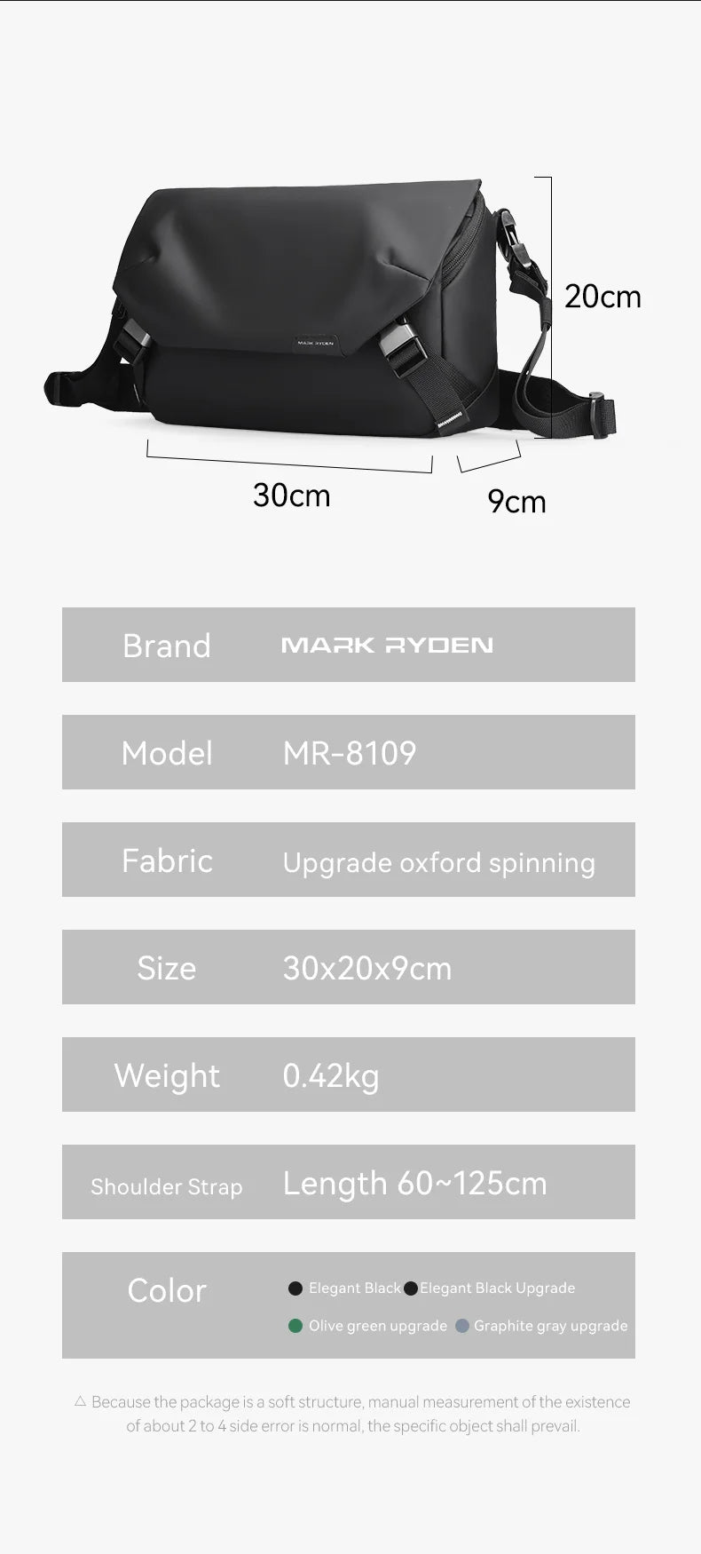 Mark Ryden Lynx MR8109 Waterproof Oxford Backpack