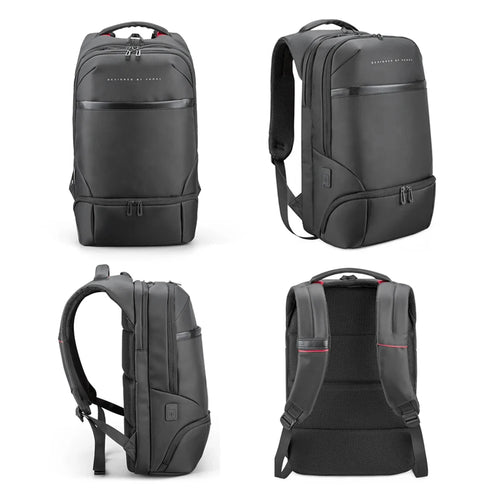 Kingsons USB charging travel backpack — front view