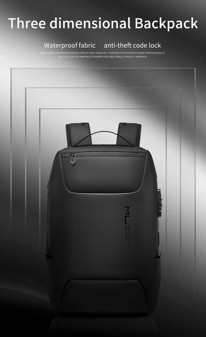Mingao 22087 Anti-Theft USB College Laptop Backpack - detail 3